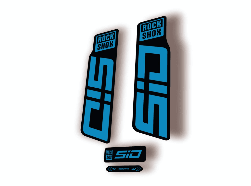 Rock Shox SID 2024 Fork Decal Mountain Bike Cycling Sticker Kit Blue