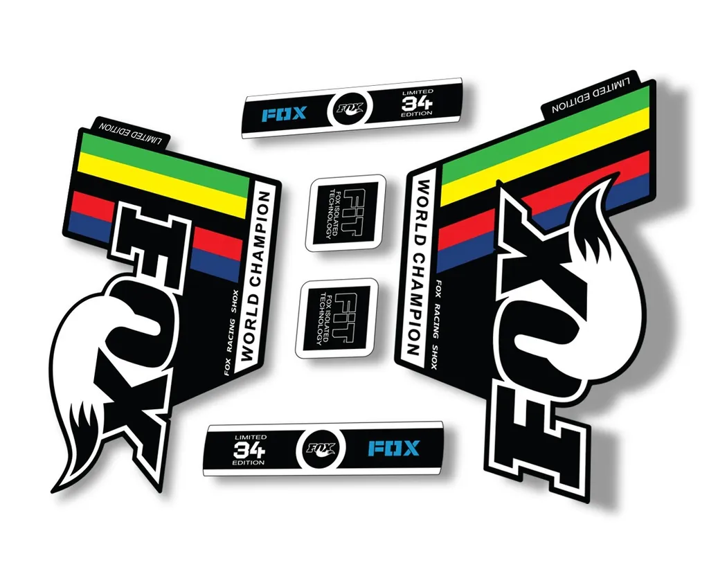 FOX 34 Limited Edition World Champion UCI Fork Decals Suspension Sticker