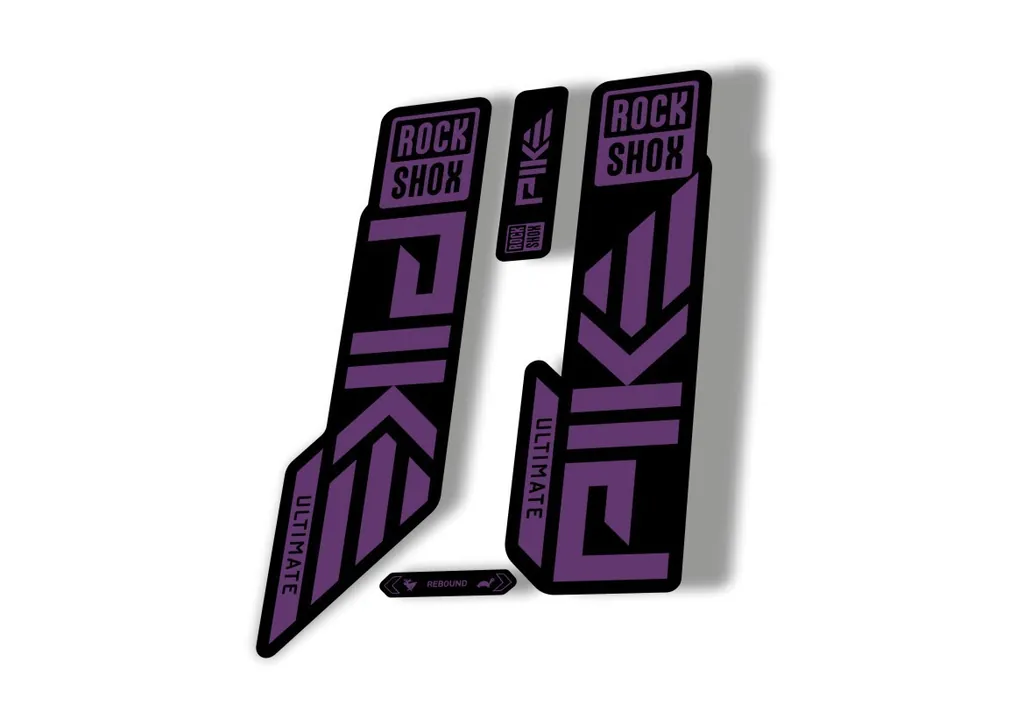 Rock Shox PIKE ULTIMATE 2023 Mountain Bike Cycling Decal Sticker Adhesive Purple