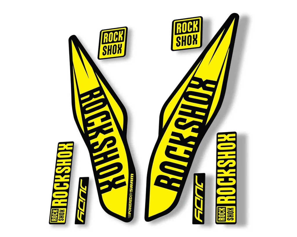 Rock Shox Judy 2017 Fork Decal Bike Cycling Sticker Adhesive Yellow