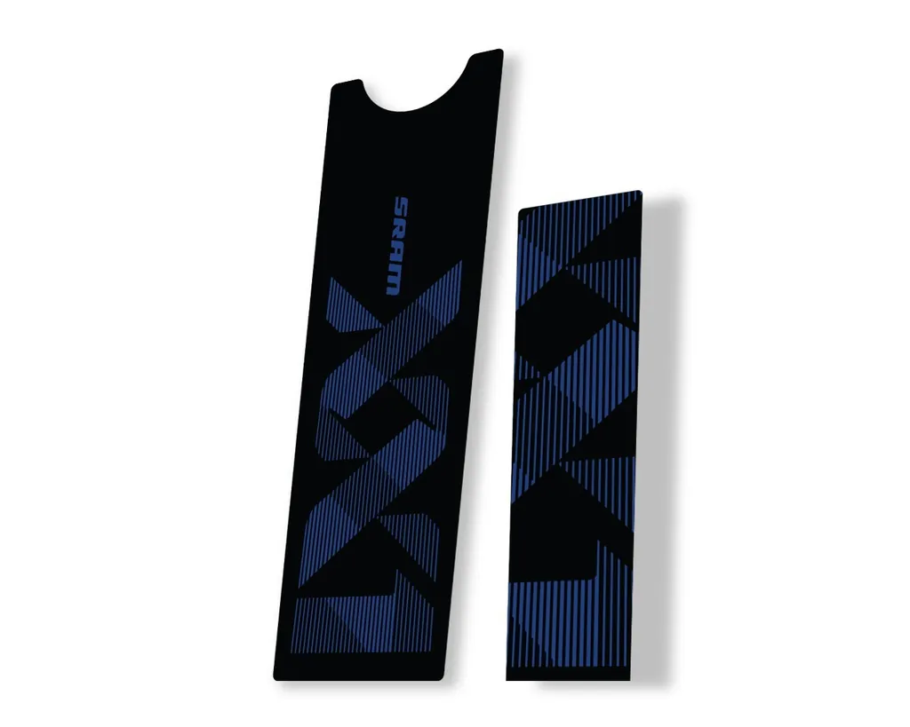 Crank Set Stickers Decals MTB Sram XX1 Eagle Dub 2018 Bicycle 2Pcs Dark Blue