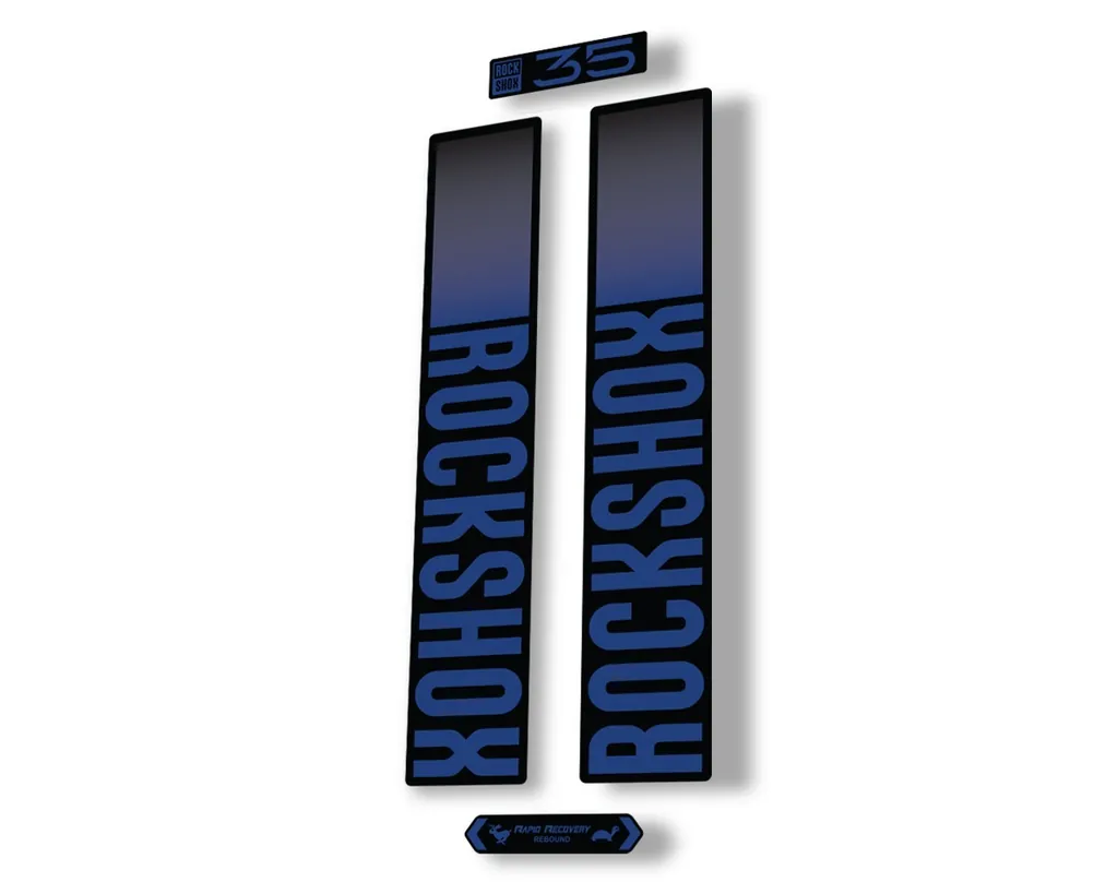 Rock Shox 35 2021 Fork Decal Mountain Bike Cycling Sticker Adhesive Dark Blue