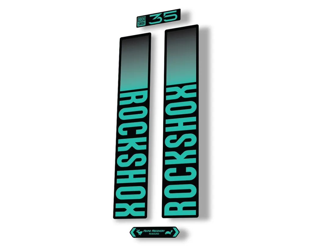 Rock Shox 35 2021 Fork Decal Mountain Bike Cycling Sticker Adhesive Dolphin
