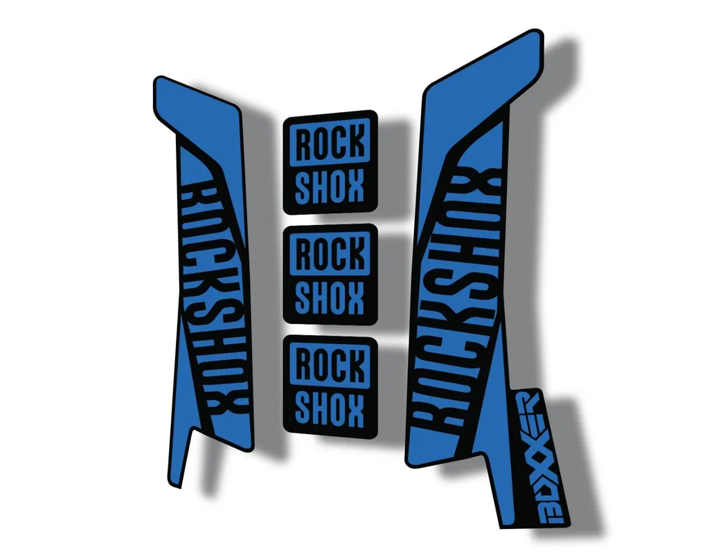 Rock Shox BOXXER 2017 Mountain Bike Cycling Decal Kit Sticker Dark Blue
