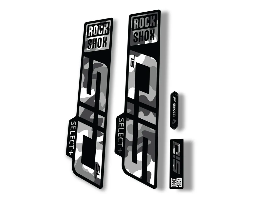 Rock Shox SID SL Select Plus 2021 Mountain Bike Cycling Decal Sticker White Camo