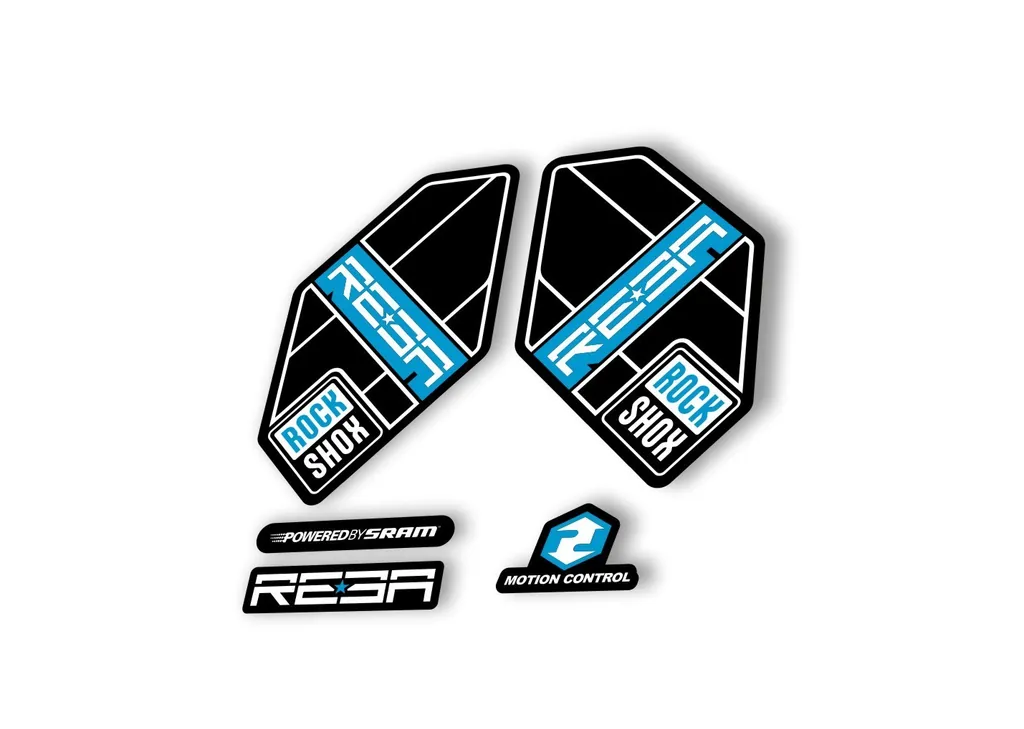 Rock Shox Reba 2012 Fork Decal Mountain Bike Cycling Sticker Adhesive Blue