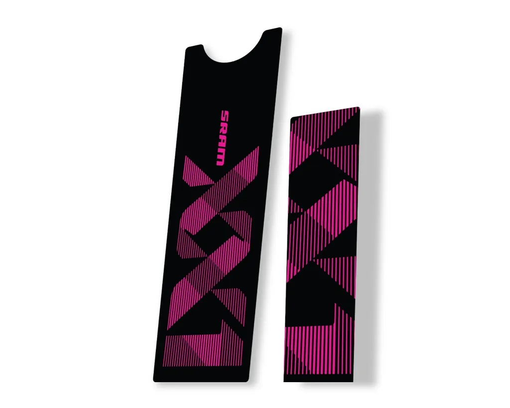 Crank Set Stickers Decals MTB Sram XX1 Eagle Dub 2018 Bicycle 2Pcs Pink