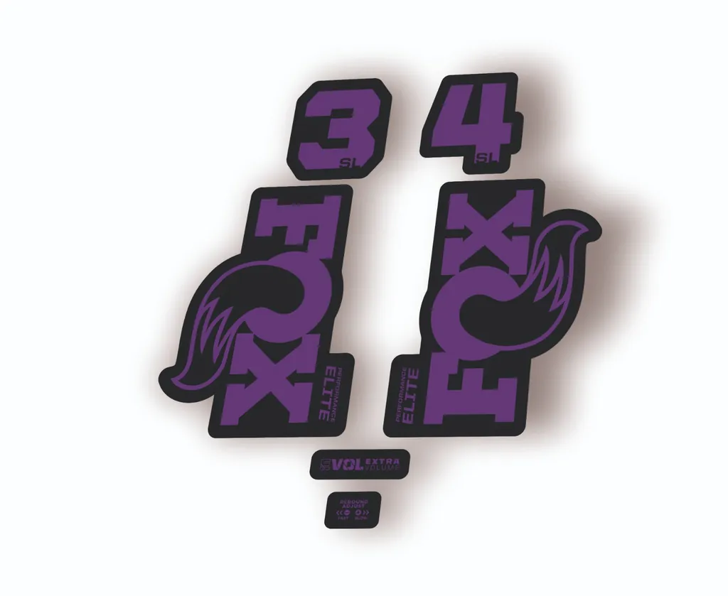 FOX 34 SL Elite Performance 2026 Fork Factory Decal Sticker Adhesive Purple