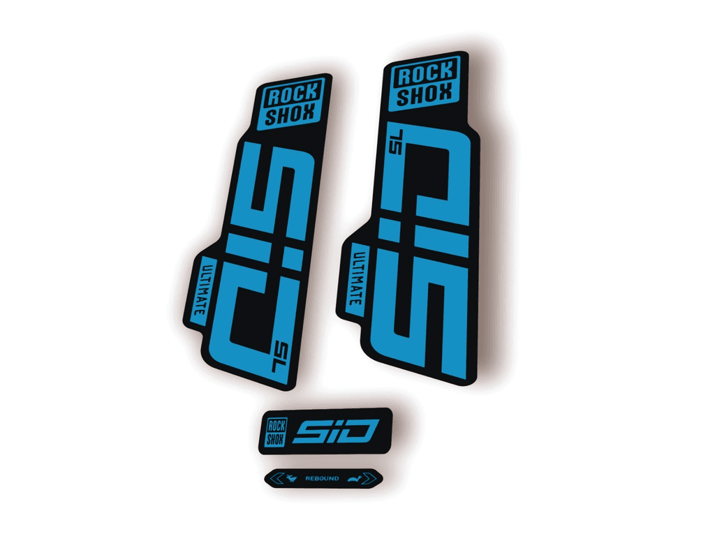 Rock Shox SID SL Ultimate 2024 Fork Decal MTB Cycling Sticker Kit Blue
