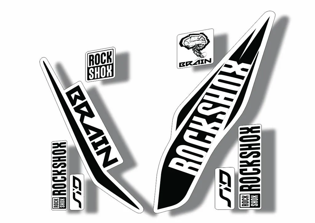 Rock Shox SID Brain 2017 Mountain Bike Cycling Decal Sticker Adhesive Black
