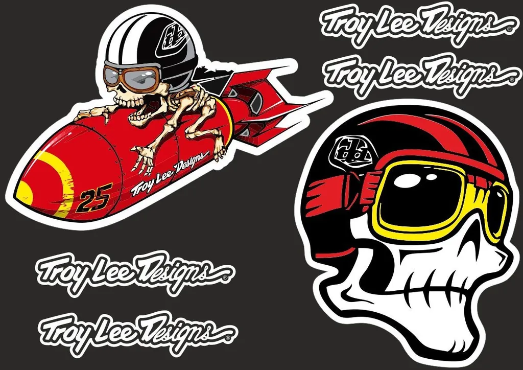 Troy Lee Designs Bike Bicycle Frame Decal Sticker Graphic Adhesive Set Vinyl #13