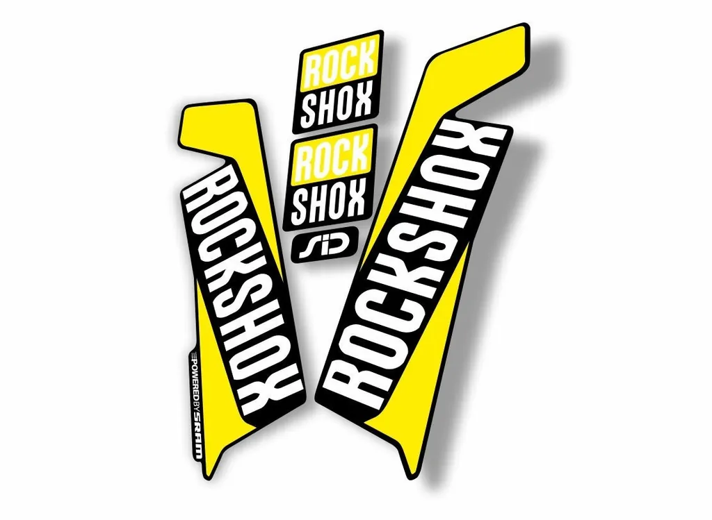 Rock Shox SID 2016-17 Mountain Bike Cycling Fork Decal Sticker Adhesive Yellow