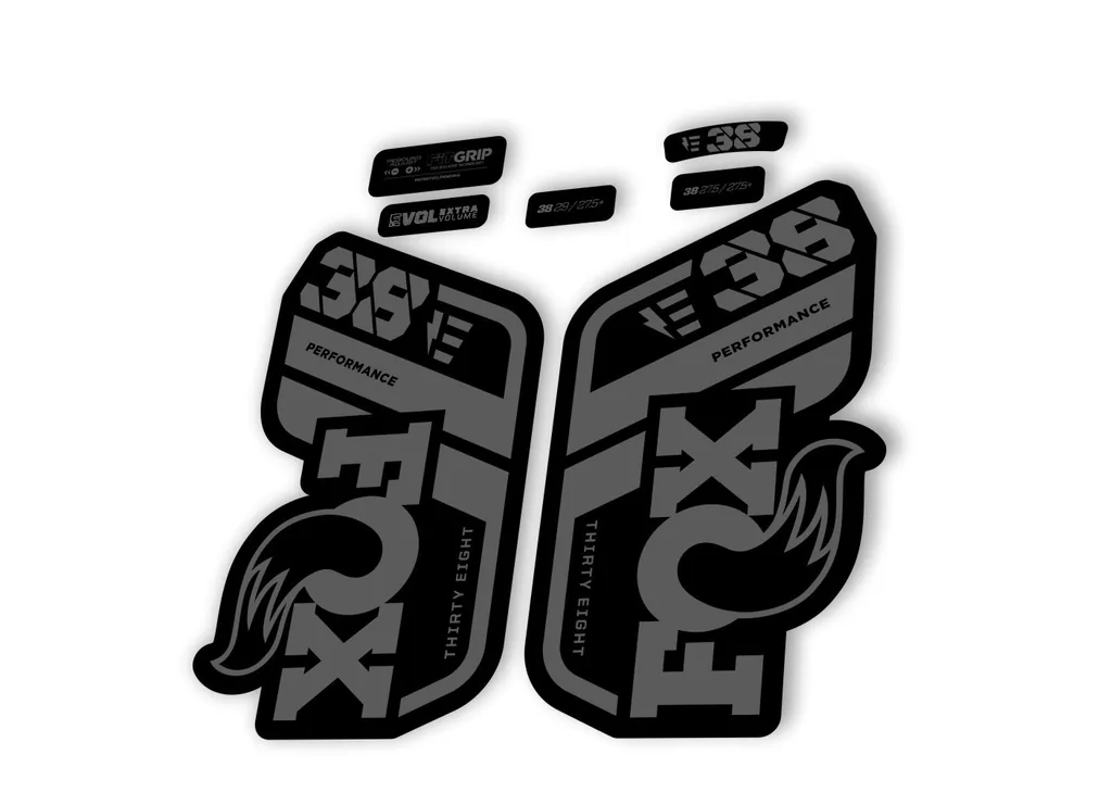 FOX 38 Performance E Bike 2021 Forks Suspension Factory Decal Sticker Gray