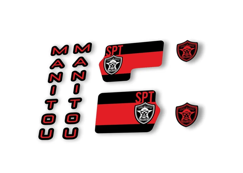 Manitou Circus Sport 2020 Fork Suspension Decal Kit Sticker Set Red