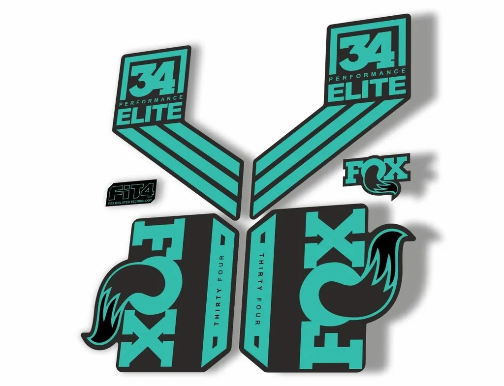 FOX 34 Elite Performance 2017-18 Fork Suspension Factory Decal Sticker Dolphin