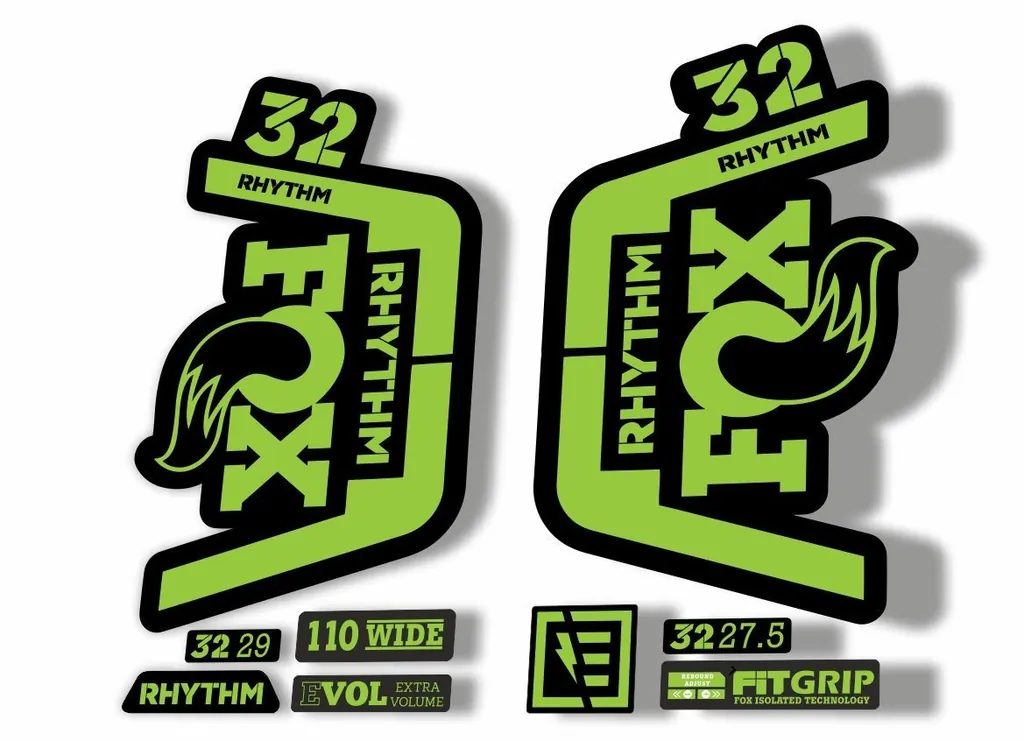 FOX 32 Rhythm 2019 Forks Suspension Factory Decal Sticker Adhesive Green