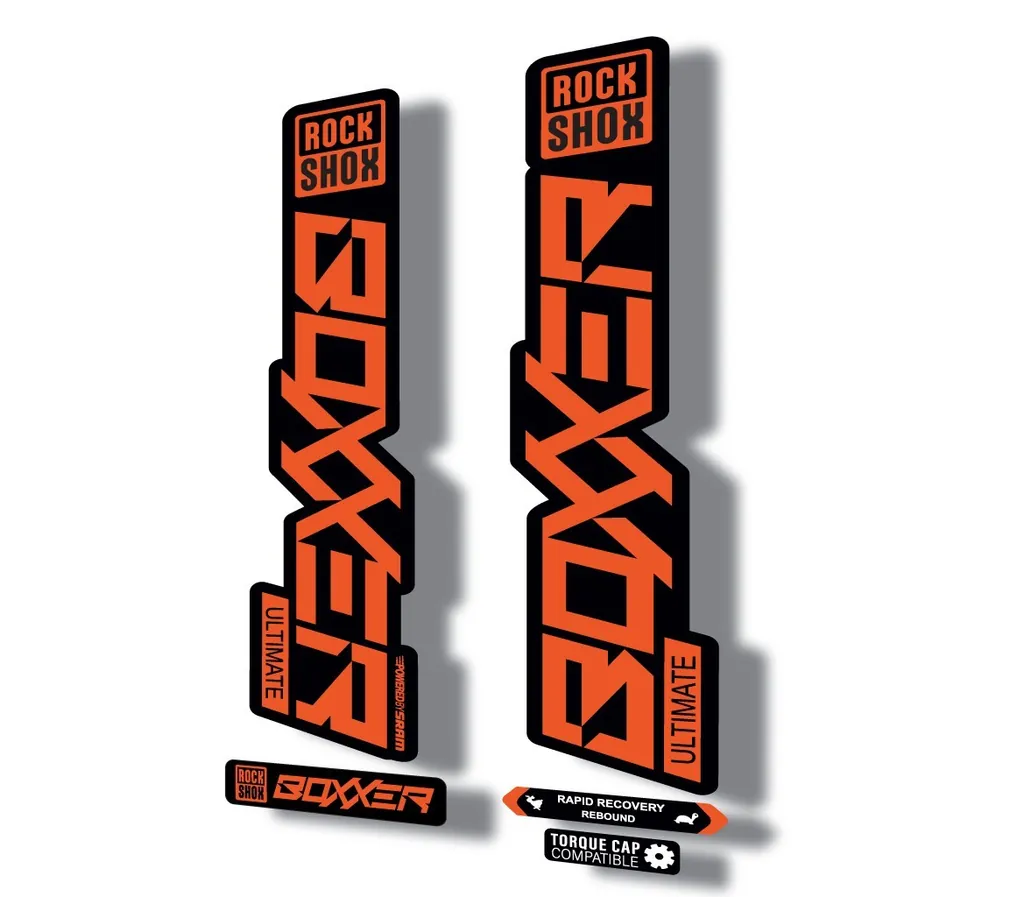 Rock Shox BOXXER 2020 ULTIMATE Mountain Bike Cycling Decal Adhesive Orange