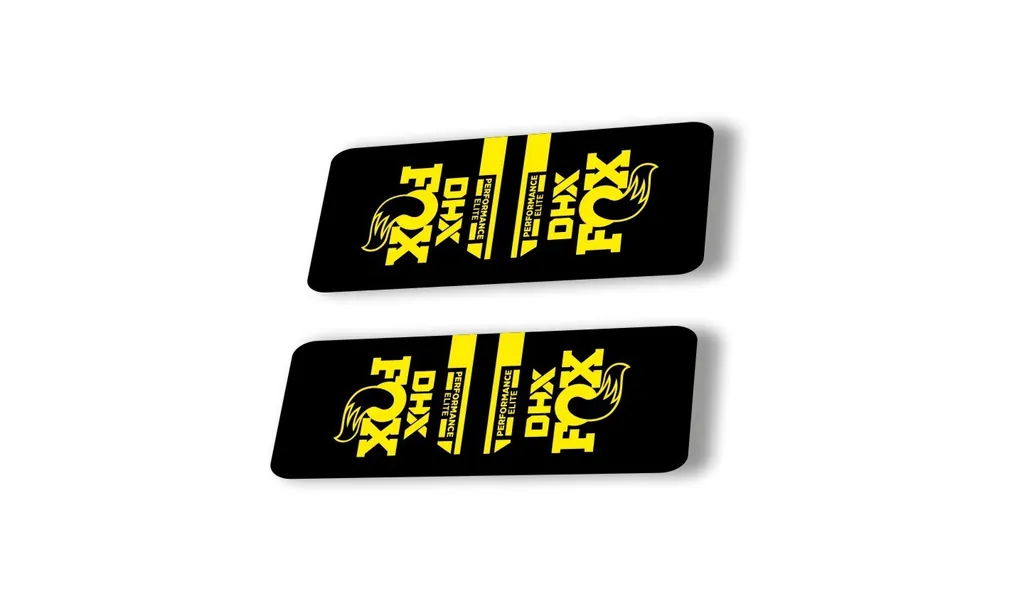 FOX DHX 2022 Performace Elite Rear Shock Suspension Sticker Decal Yellow