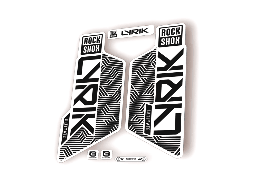 Rock Shox LYRIK ULTIMATE 2025 Flight Attendant Bike Cycling Decal Sticker Black
