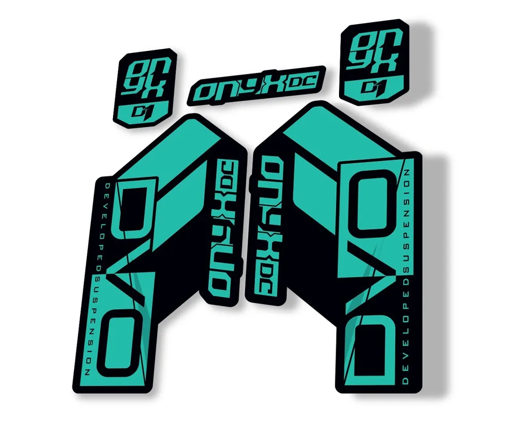 DVO Onyx DC D1 2019 Fork Suspension Sticker Factory Decal Adhesive Dolphin