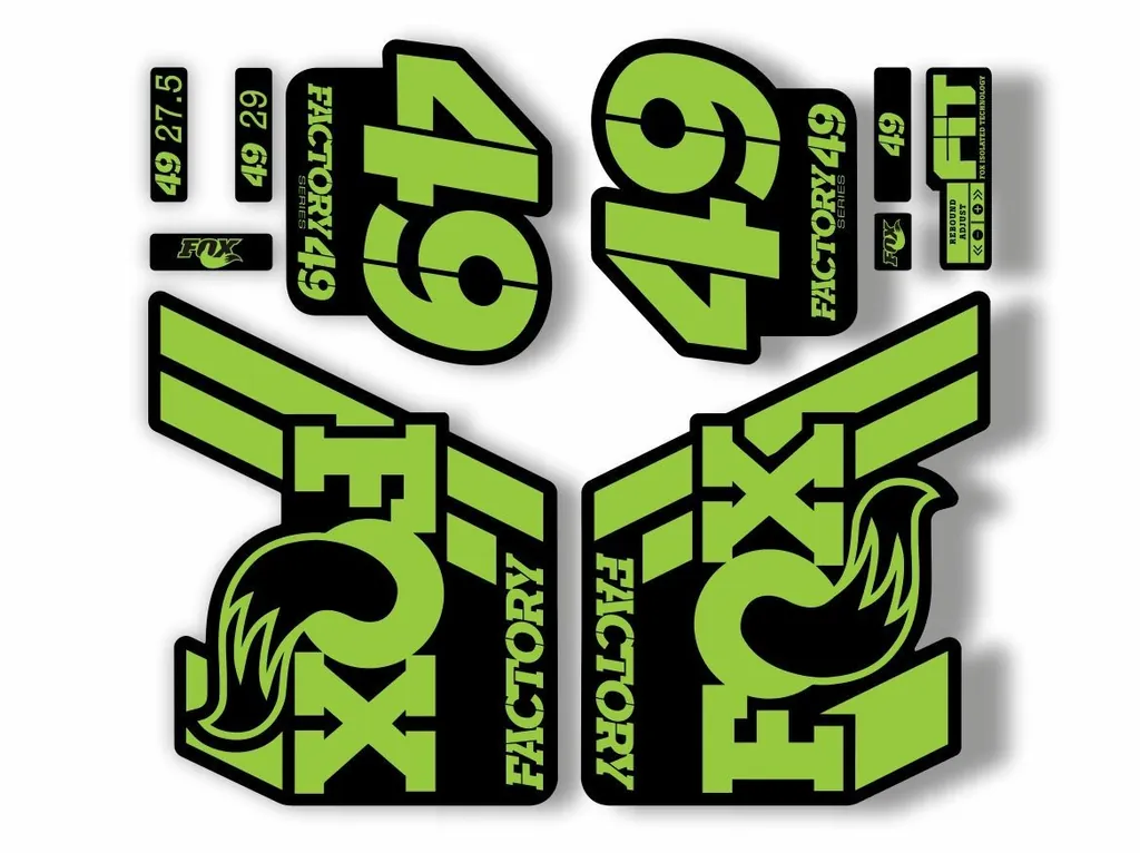 FOX 49 Float 2018-19 Forks Suspension Factory Decal Sticker Adhesive Green