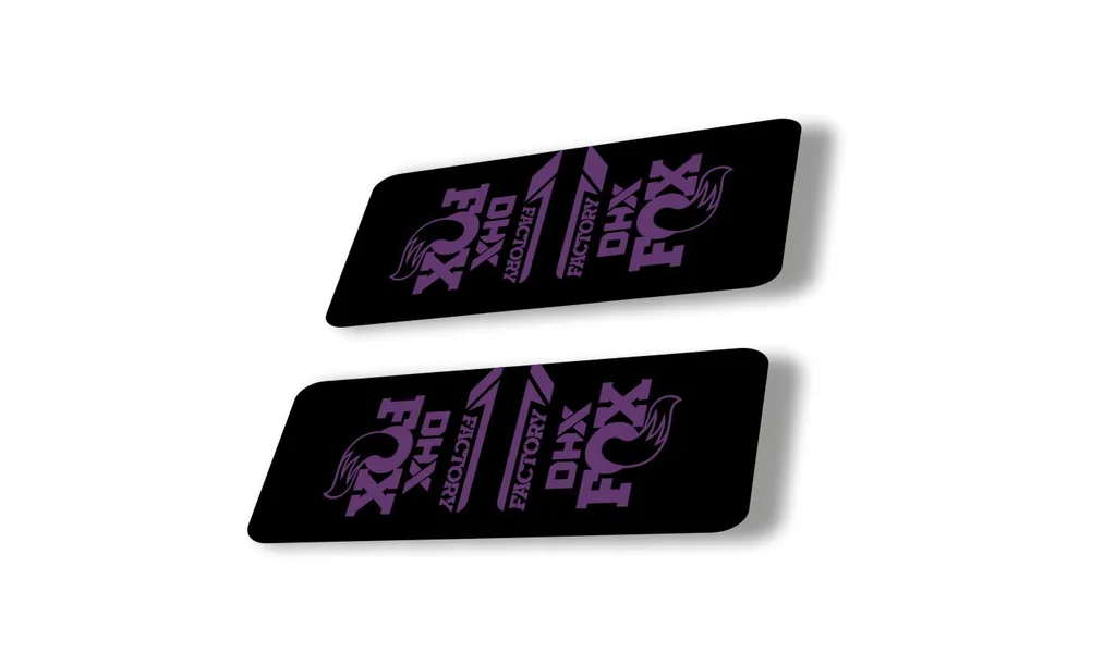 FOX DHX 2022 Factory Rear Shock Suspension Sticker Decal Adhesive Purple