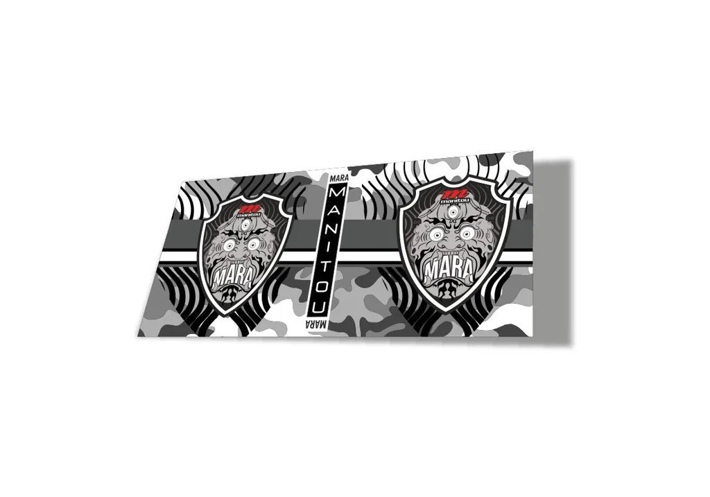 Manitou Mara 2020 Rear Shock Suspension Factory Sticker Decal White Camo