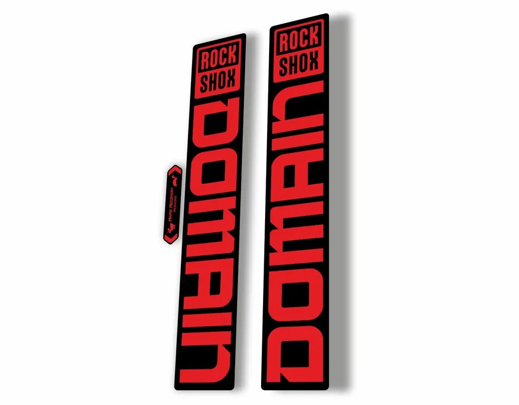 Rock Shox DOMAIN 2022 Mountain Bike Cycling Decal Sticker Adhesive Red