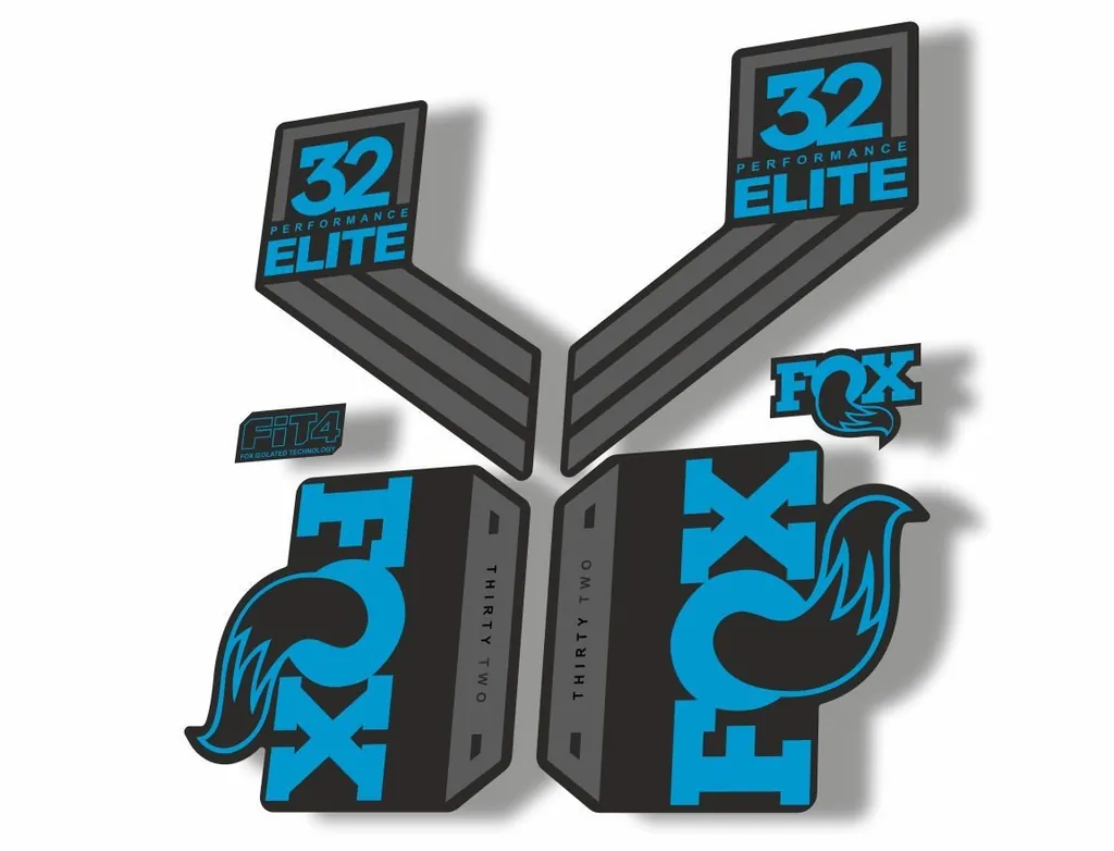 FOX 32 Elite Performance 2017-18 Fork Suspension Factory Decal Sticker Blue 1