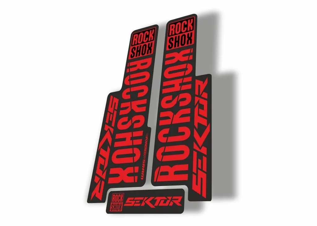 Rock Shox SEKTOR 2018 Fork Decal Mountain Bike Cycling Sticker Adhesive Red