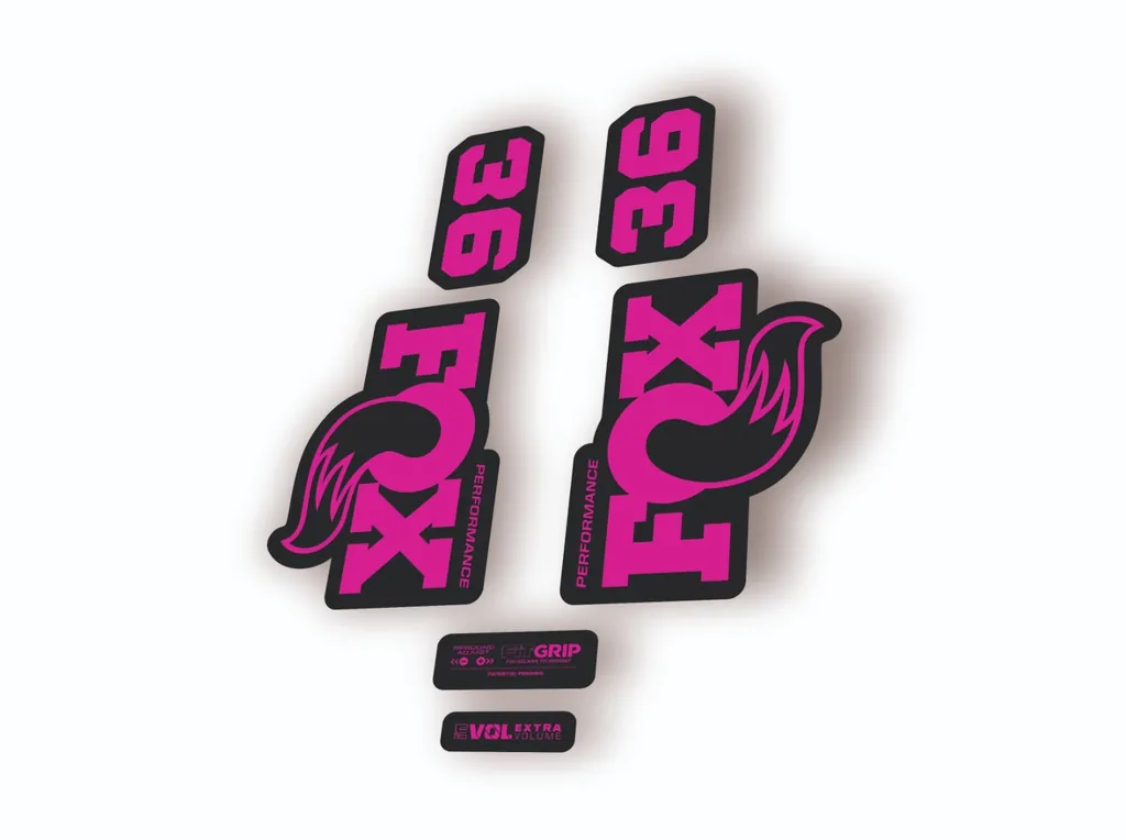FOX 36 Performance 2026 Fork Factory Suspension Decal Sticker Adhesive Pink