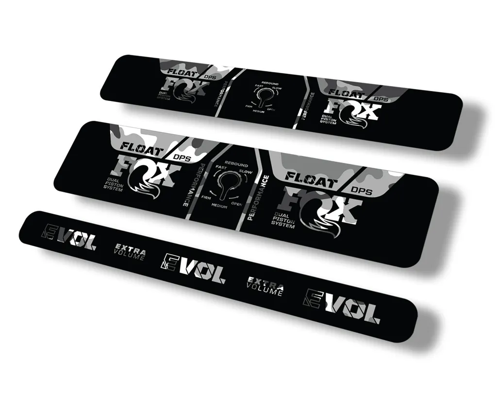 FOX Float DPS 2021 Performance Rear Shock Suspension Sticker Decal White Camo