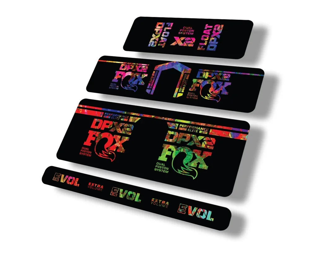 FOX Float DPX2 Performance Elite 2021 Rear Shock Sticker Decal Oil Slick