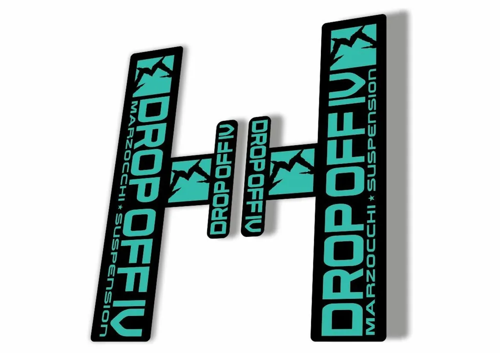 Marzocchi Drop Off 4 IV 2006 Fork Suspension Sticker Decal Kit Adhesive Dolphin