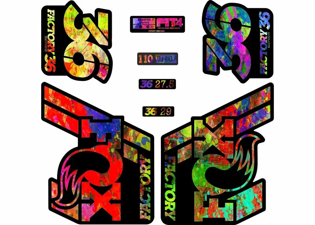 FOX 36 Float 2018-19 Forks Suspension Factory Decals Stickers Adhesive Oil Slick