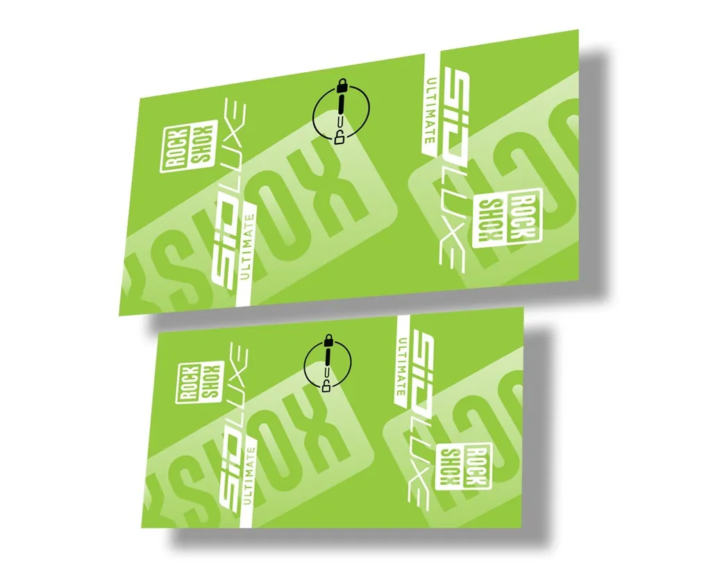 Rock Shox 2021 SID LUXE ULTIMATE Rear Shock Decal Sticker Green