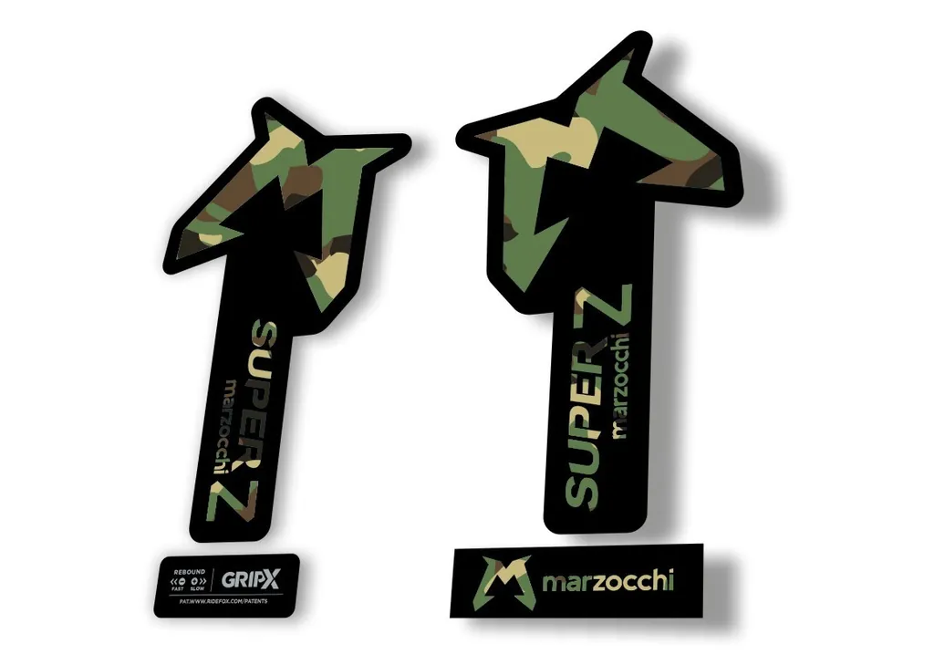 Marzocchi SUPER Z 2025 Fork Suspension Sticker Decal KitAdhesive Camo
