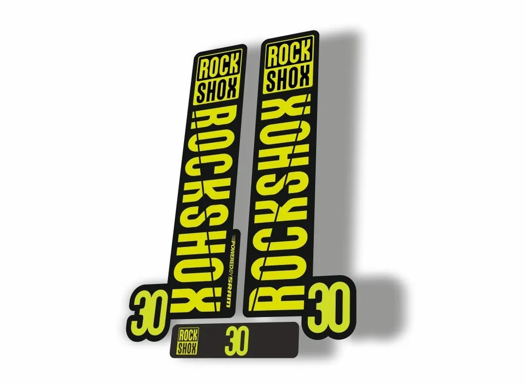 Rock Shox 30 2018 Fork Decal Mountain Bike Cycling Sticker Adhesive Lime Green