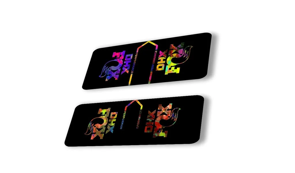 FOX DHX 2022 Performance Rear Shock Suspension Sticker Decal Adhesive Oil Slick
