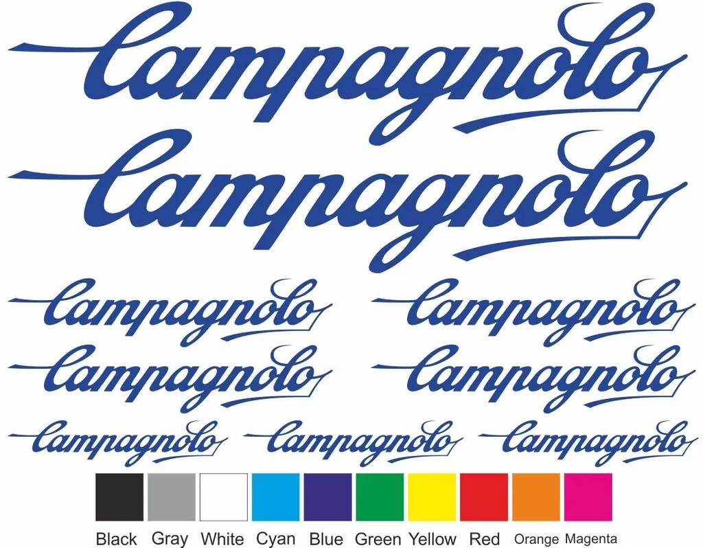Bicycle Vinyl Frame Stickers Custom Compatible with Campagnolo