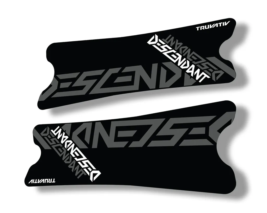 Truvativ 2018 Dexcendant Crank Set Stickers Decals MTB Bicycle 2Pcs Gray