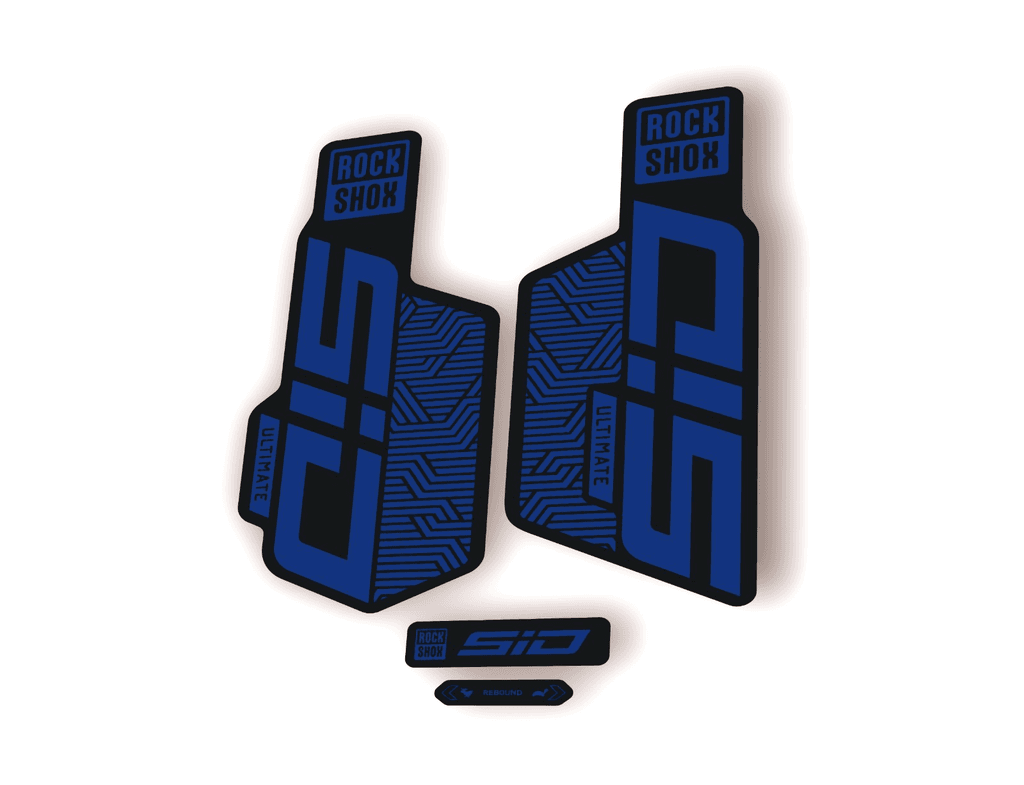 Rock Shox SID ULTIMATE 2025 Flight Attendant Bike Cycling Decal Sticker D. Blue