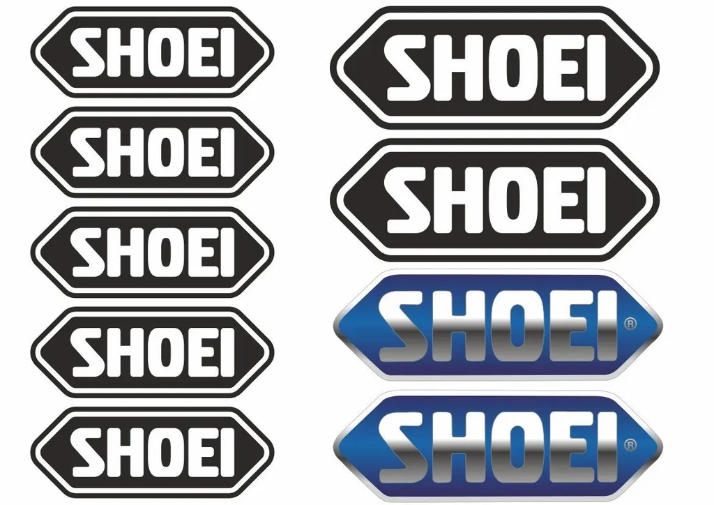 SHOEI Helmet Decals Stickers Moto Motorcycle Sponsor Sticker Sheet Adhesive 9Pcs