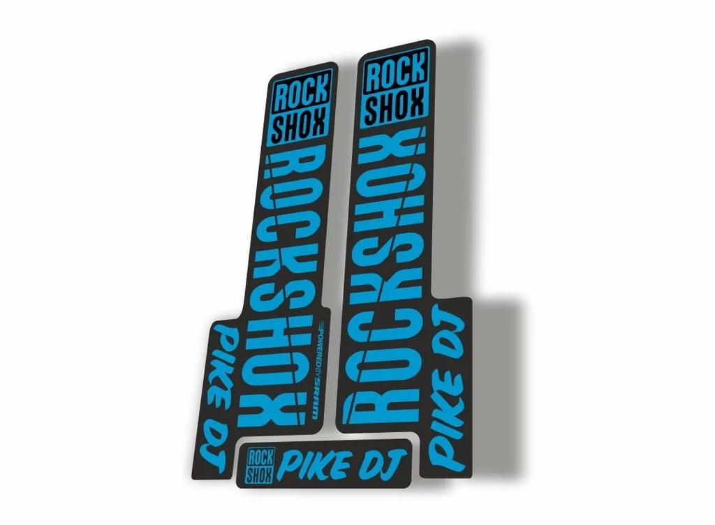 Rock Shox PIKE DJ 2018 Fork Decal Mountain Bike Cycling Sticker Adhesive Blue