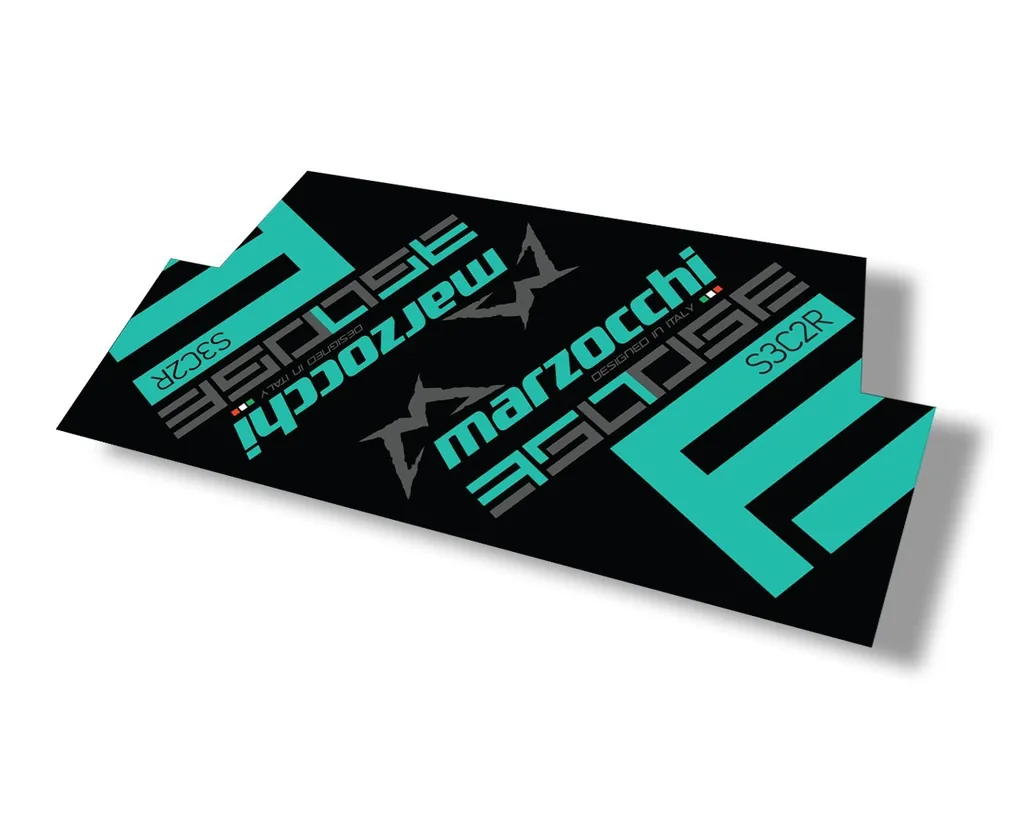Marzocchi 350 S3C2R 2018 Rear Shock Sticker Decal Kit Adhesive Dolphin