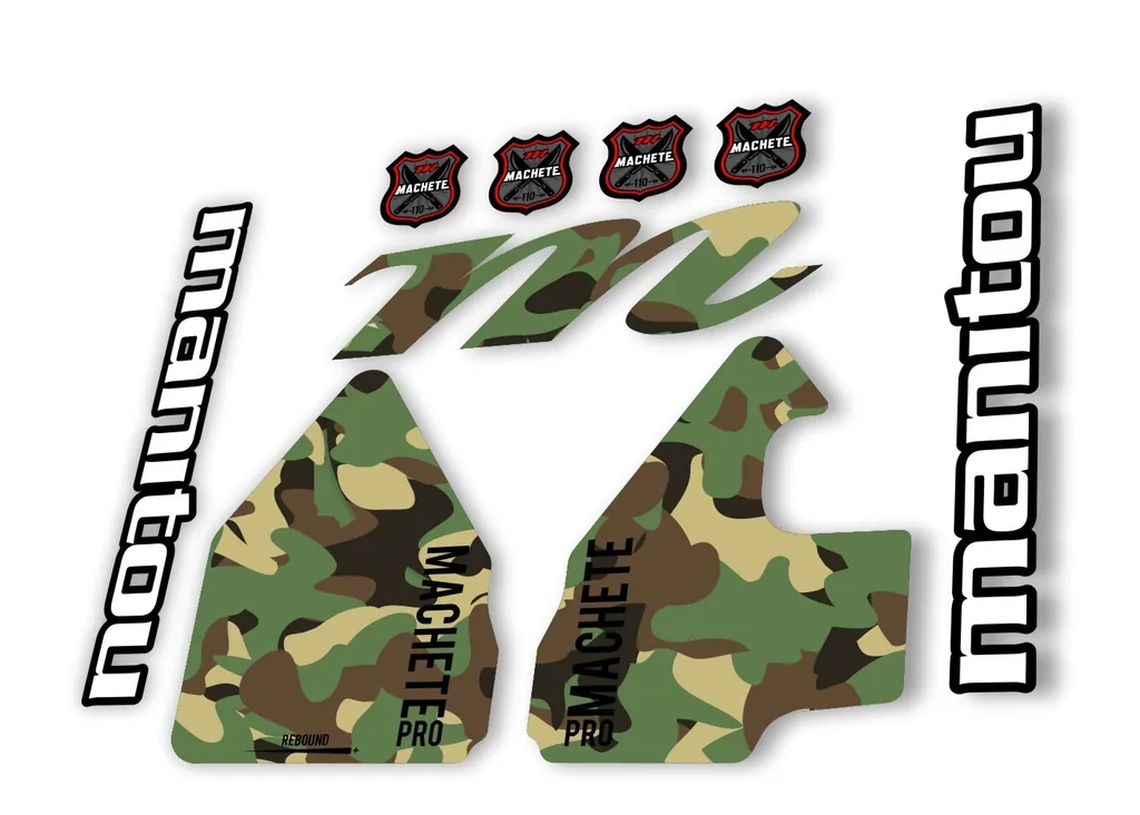 Manitou Machette 110 Pro 2020 Fork Suspension Decal Kit Sticker Camo