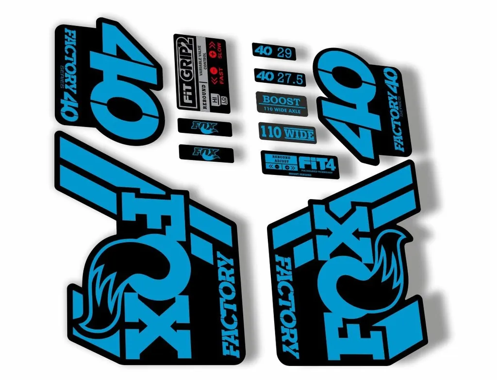 FOX 40 Float 2018-19 Forks Suspension Factory Decals Sticker Adhesive Blue
