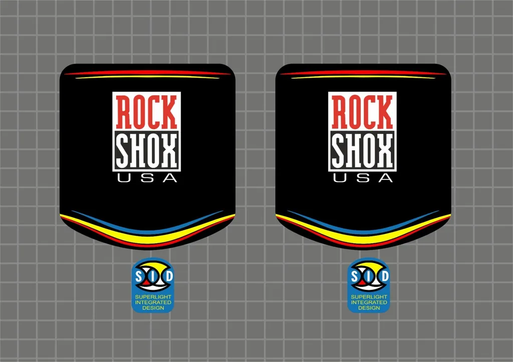 Rock Shox SID 1998 Forks Decals Stickers Graphic Set Vinyl Logo Adhesive