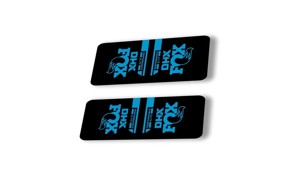 FOX DHX 2022 Performance Elite Rear Shock Suspension Sticker Decal Adhesive Blue