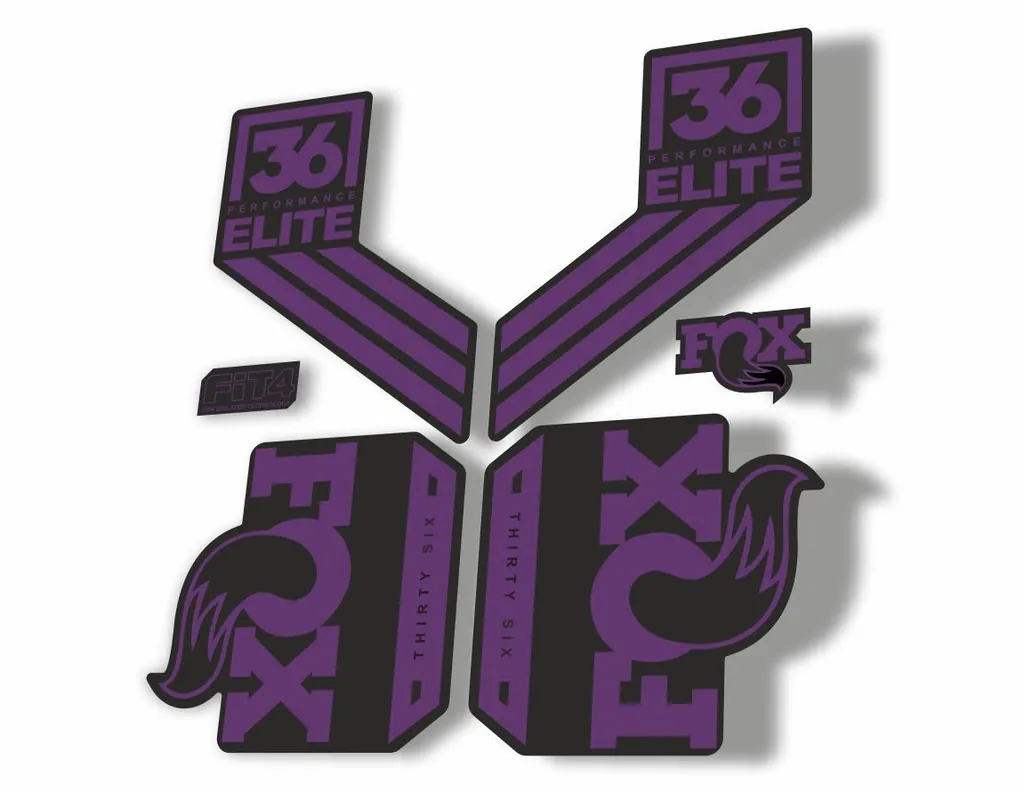 FOX 36 Elite Performance 2017-18 Fork Suspension Factory Decal Sticker Purple